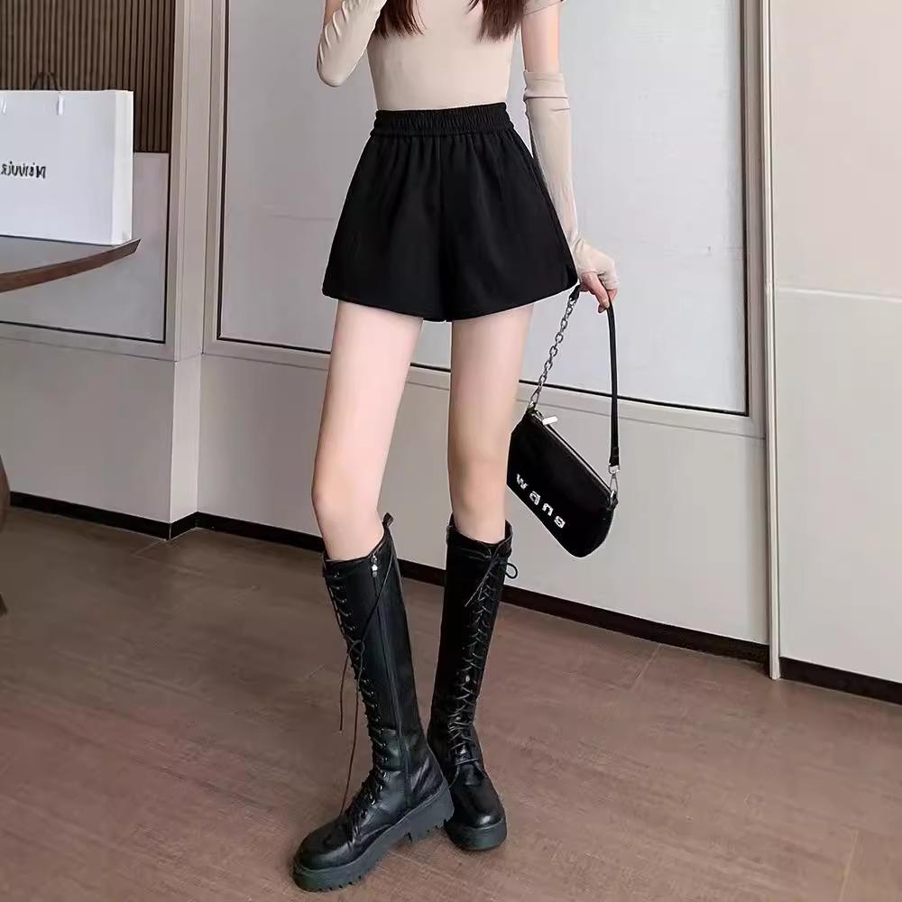 

Women s Woolen A-line Short Skirt, High Waist, Autumn/Winter 2024, European Style, Perfect with Boots M (suggested 90-104 jin) чёрный