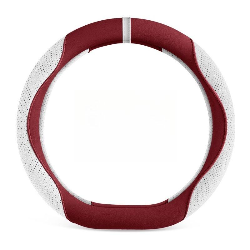 Cute Suede Car Steering Wheel Cover Universal Steering Wheel Grip Cover Car Accessories Interior Woman Kawaii Steering Covers