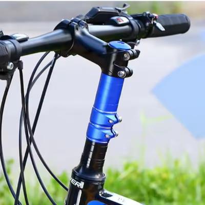 Liga de alumínio bicicleta garfo haste riser extensor extensão bicicleta ciclismo haste cabeça up raiser guiador riser adaptador