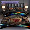 Manchester Emblem Display Bedding (1 * duvet cover + 2 * pillowcase, without core) 2D Flat Bedding set Christmas birthday gift