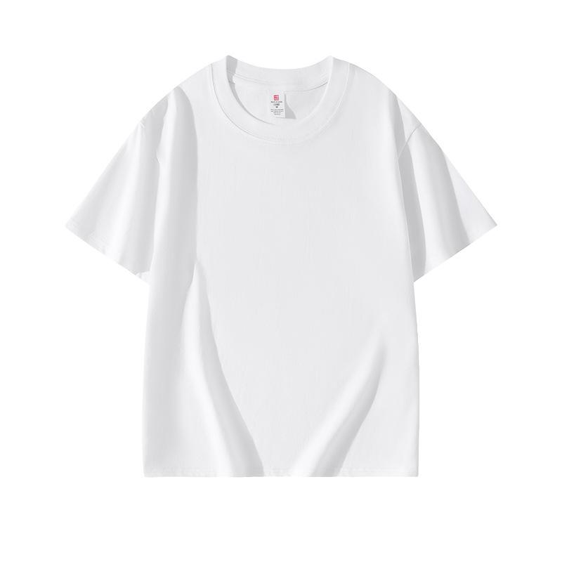 VEZFAA Women's Fashion Casual Solid Color Print Summer Spring Short Sleeve O-Neck Blouses & Shirts