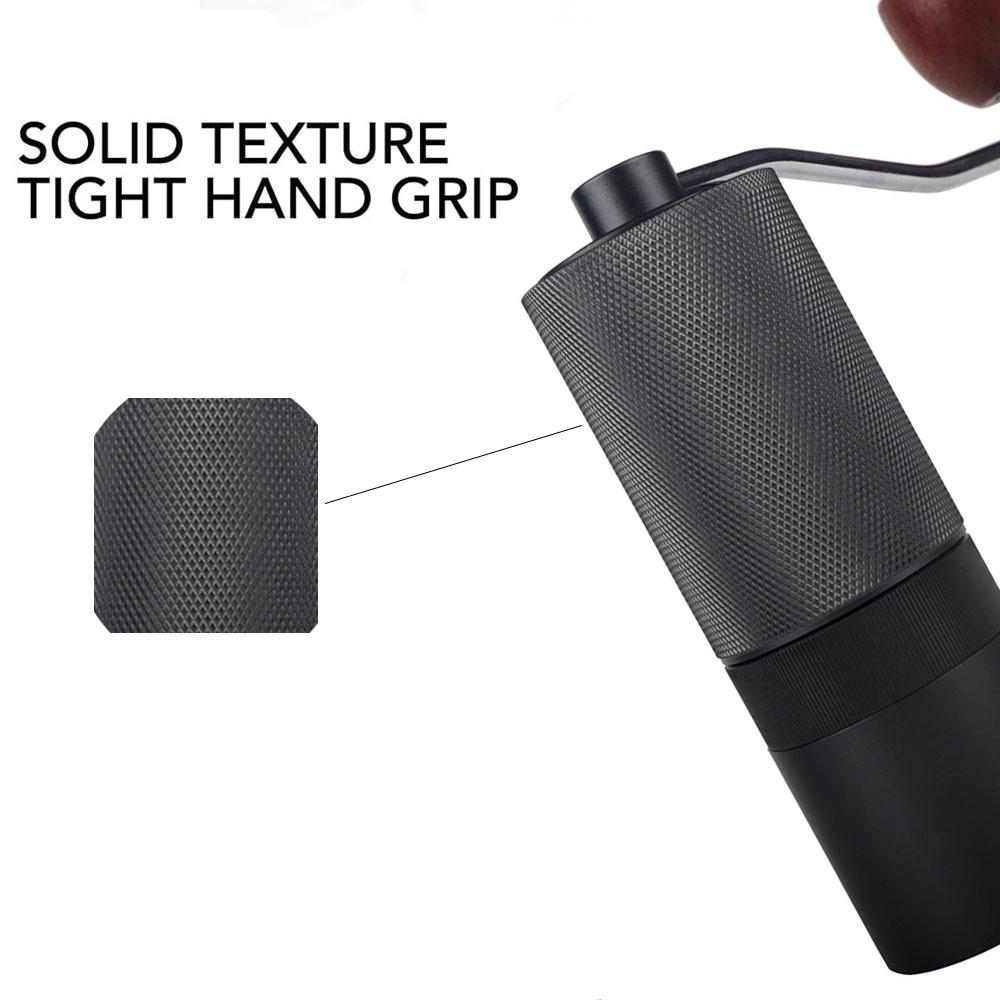 CNC Manual Coffee Grinder with Aluminum Shell & 420 Stainless Steel Conical Blade
