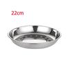 Reusable Deep Dinner Plates Non-Magnetic Metal Serving Platter Versatile Flat Dinnerware  For BBQ