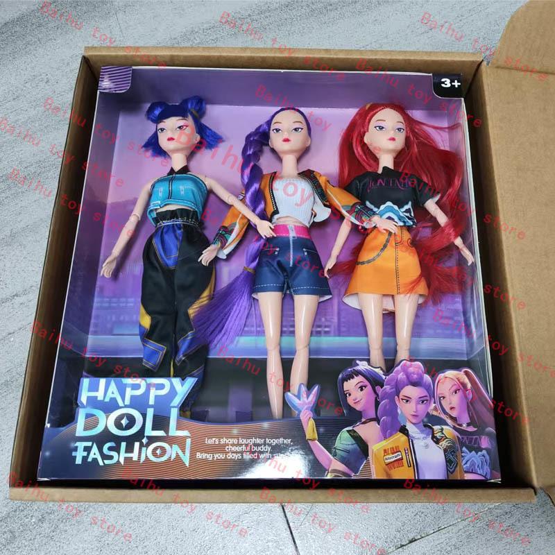 Kpop Demon Hunters Vinyl Doll Rumi Mira Zoe Action Figures Anime Collection Model Party Decor Toy Kids Girls Christmas Gift
