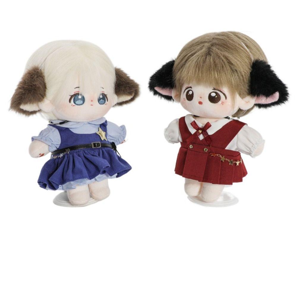 Cute Plush Headband Emulational Doll Headwear 2025 Cat Ear Headband  for 20CM Cotton Doll