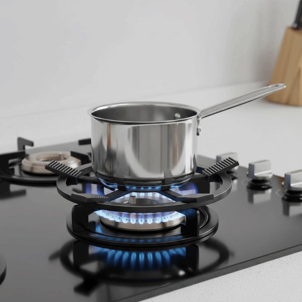 Kitchen Burner Cast Iron Gas Burners Stand Anti Slip Stable Stove Support Portable Milk Pot Holder Restaurant