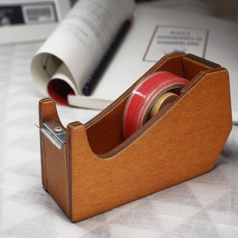 

Wooden Tape Cutter Desktop Tape Dispenser Animal Shaped Squirrel Whale Design Ergonomic Tape Holder For Office Home School E