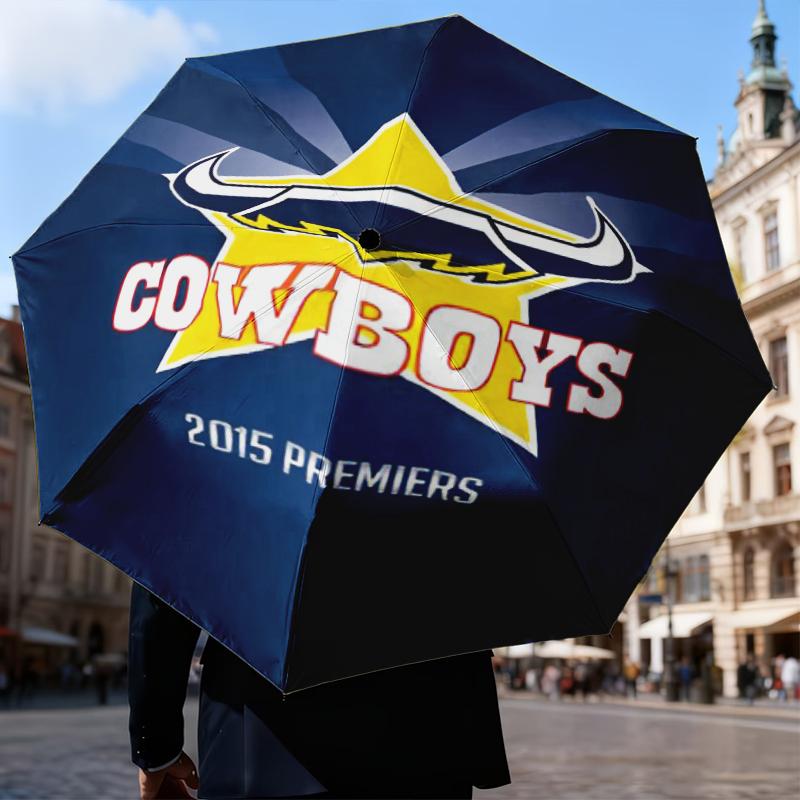 North Queensland Rugby Umbrella Folding umbrella, automatic umbrella 8-Frame for Travel, camping Use Gift for Halloween Christmas
