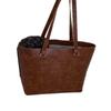 Retro High-end Commuter Women's Bag 2025 New Solid Color Simple Large-capacity Tote Bag Versatile Shoulder Bag
