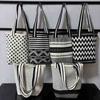 New Women's Knitted Shoulder Bag Large Capacity Bucket Bag for Shopping Commute Crossbody