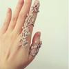 Silver/Gold Punk Armor Double Ring Knuckle Gothic Full Finger