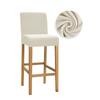 Velvet Fabric Bar Chair Covers Stretch Soft Dining Chair Covers Washable Short Back Covers Chairs For Kitchen Home Hotel Banquet
