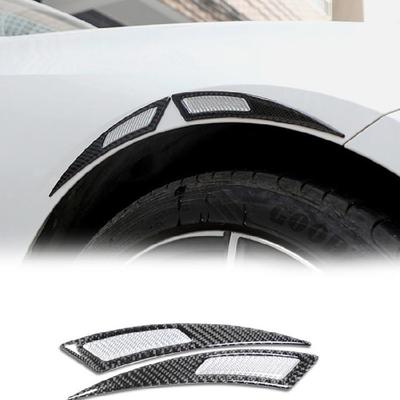 Garde-boue d'aile de roue en fibre de carbone PVC Protection Résistant aux chocs Compatibilité Universelle Véhicule Installation Rapide