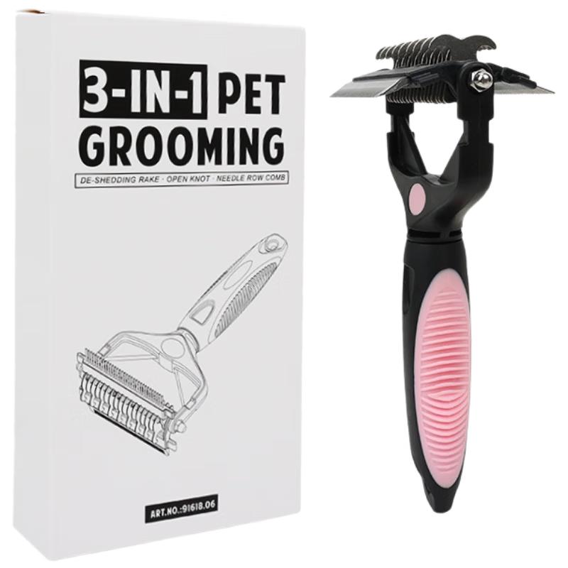 Fanyi 3-in-1 Foldable Pet Grooming Comb