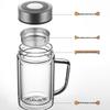Fuguang Double-Layer High Borosilicate Glass Cup with Tea Infuser