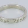 Used TIFFANY&Co. Ring I LOVE YOU EU#55 Silver925 2.4g Silver Accessories