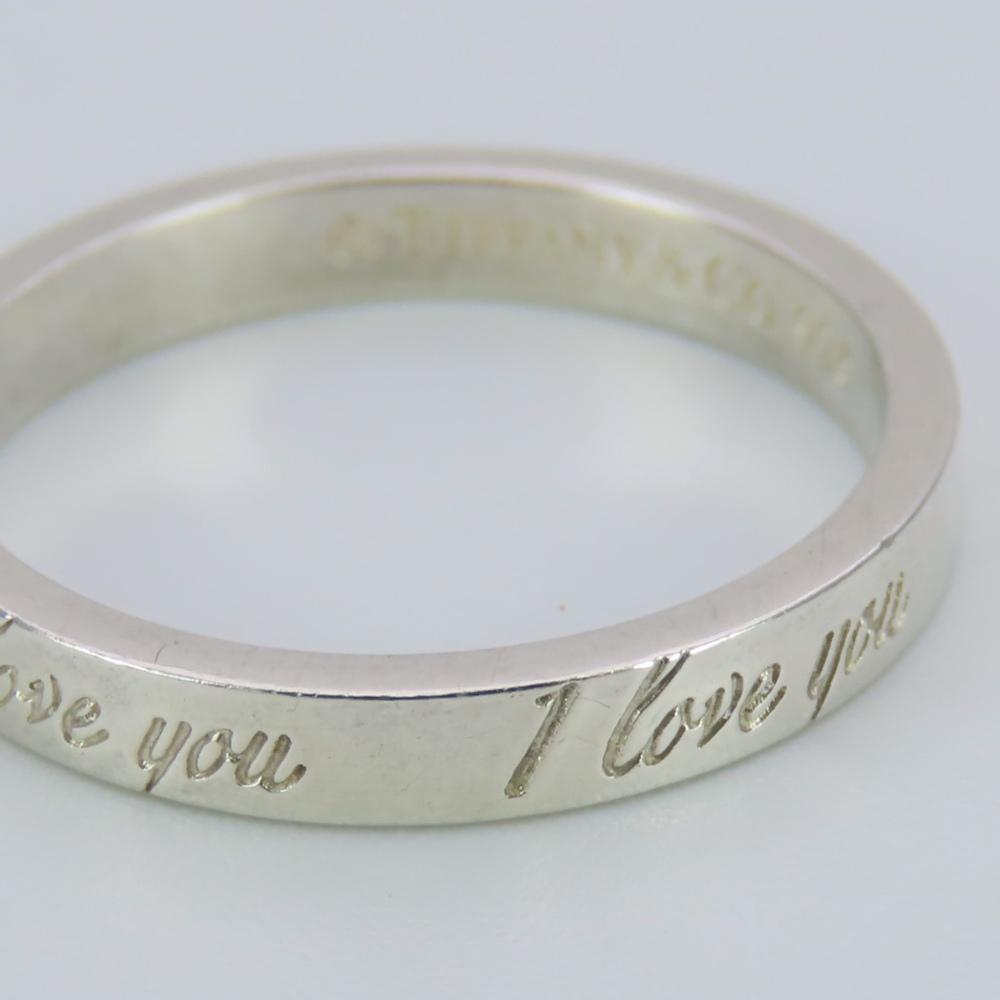 Used TIFFANY&Co. Ring I LOVE YOU EU#55 Silver925 2.4g Silver Accessories