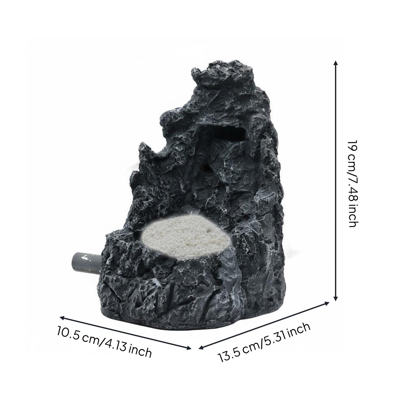 Resin Mountain Rockery Aquarium Waterfall Decoration Fish Tank Landscape Ornament For Aquarium Fish Habitat Landscaping