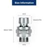 Shower Head Swivel Ball Adapter Shower Connector Ball Joint Adjustable Solid Brass Shower Arm Extension Component