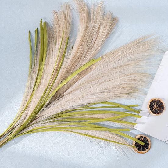 Fake Reed Grass Long-lasting Fade-resistant Realistic Artificial Pampas Grass for Home Wedding
