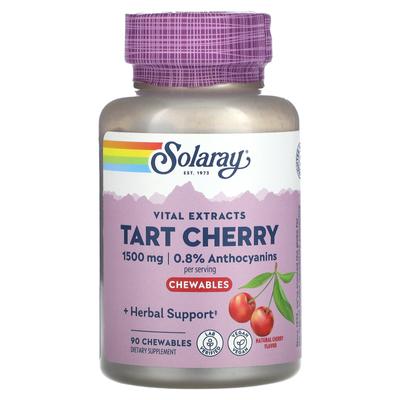 Vital Extracts Tart Cherry, Natural Cherry, Chewable 90 Tablets (500Mg Per Chewable)