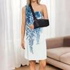 Sleeveless Round Neck Floral Print Dress with Side Slit for Women Casual Comfortable Soft Material Summer Wear