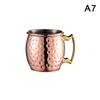 60ml Mini Nerezový Hrnek Moscow Mule Koktejlová Sklenice na Víno Tepaný Měděný Pivní Hrnek Hrnek na Kávu Hrnek na Mléko Barová Sklenice Nápojové Sklo