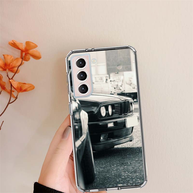 Car for B- Bmwes-S E30 Phone Case For Samsung S24 FE Galaxy S22 S25 Ultra S25 Edge S21 S23 FE S20 S10 Plus Cover Shell Coque Cle