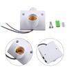 AC110-240V LED Automatic Human Body Infrared IR Sensor Lamp Holder For E27 Bulb IP44 Wall Lamp Holder Socket