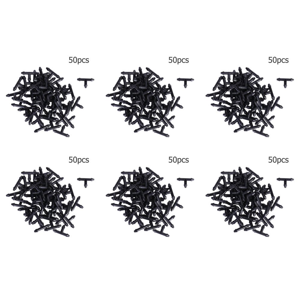 5--500pcs Micro Drip Irrigation Pipe Barbed Connector for  Garden Hose Equal Tee Watering Garden Tools for 4mm/7mm Pipe Hose Gre