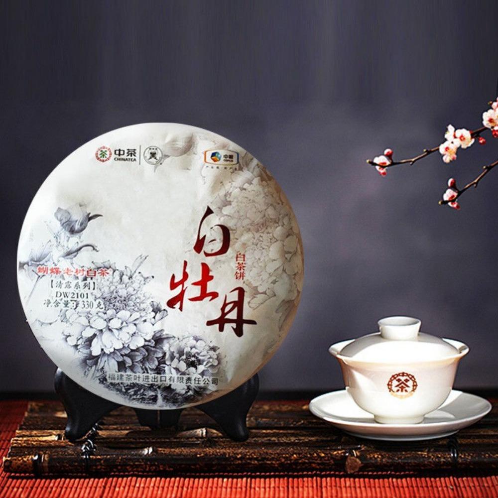 

Белый пион чайный пирог 330 г Альпийский старый белый чай COFCO Tea