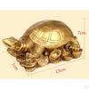Shui Tortoise Statue Figurine Coin Wealth Ornament