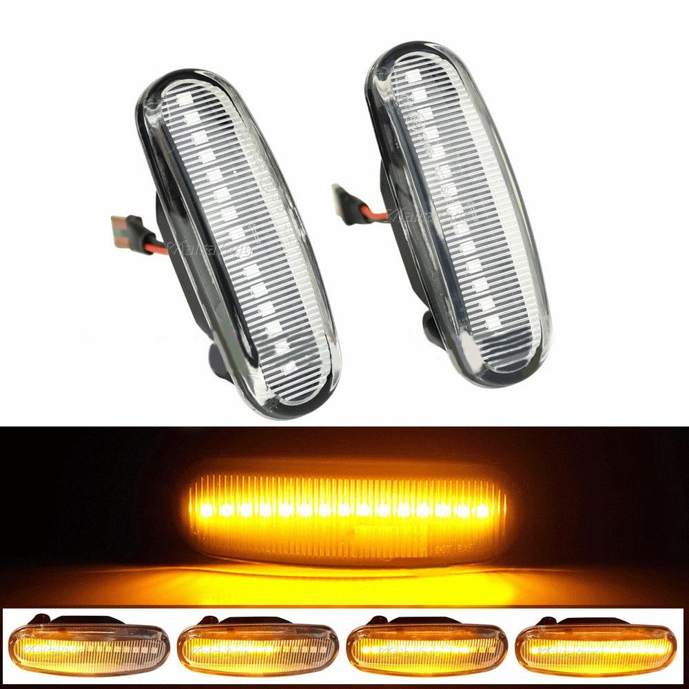 2x Front Side Indicator Lamp For Fiat Fiorino Idea Punto Panda Qubo Stilo 6326H7