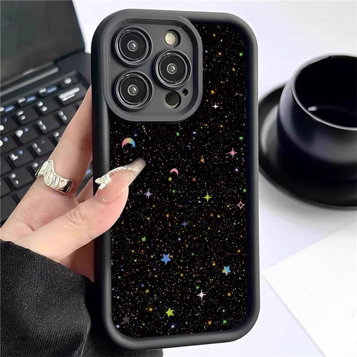 Starry Sky Staircase Black Phone Case for iPhone 15/16/17 Pro Max iPhone 17 чёрный