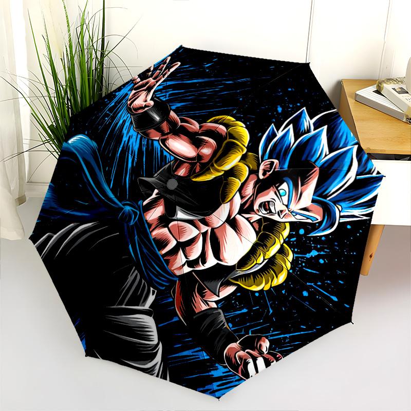 Dragon Ball pattern, automatic folding umbrella, portable and foldable design, 8 ribs, a Christmas or birthday gift.