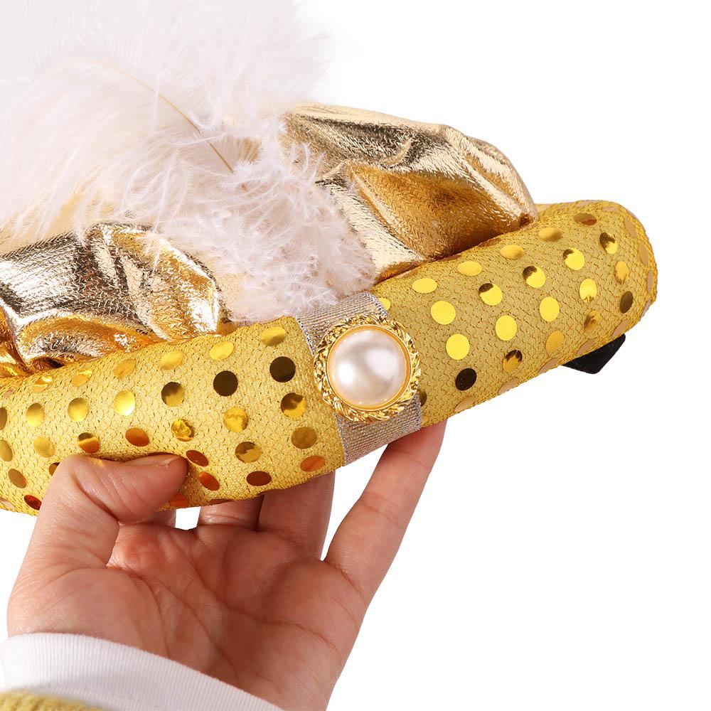 Partyhut Kopftücher Indische Kappe Performance-Requisiten Kopfschmuck Sultan Turban Hüte Kostüm Rollenspiel Arabische Kopfbedeckung Halloween