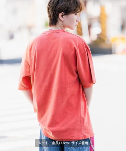 [VERBESSERT] [SEITENSTÄNDER] Drip Logo Herz Pigment Kurzarm-T-Shirt