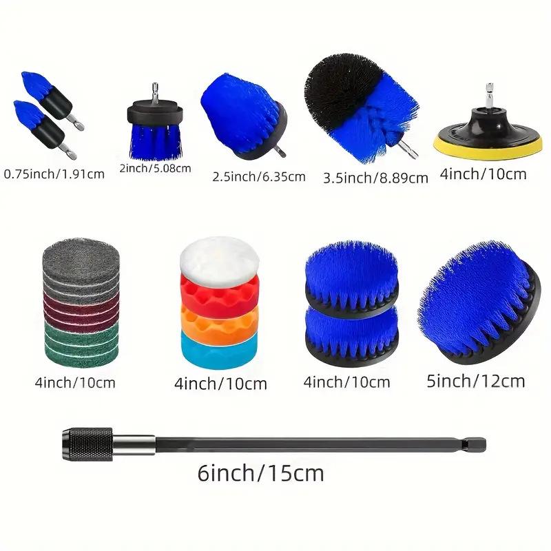 23-Piece Electric Drill Brush Set for Car Cleaning and Polishing