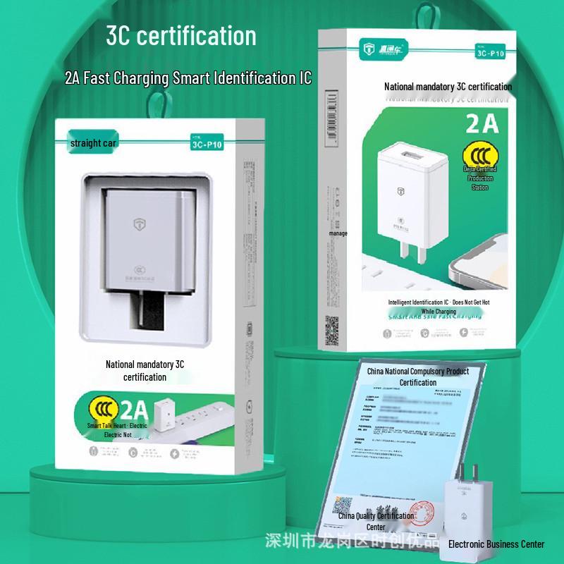 Direct Train 3CP10 3C Certified 5V/2A Fast Charge USB Charger Adapter