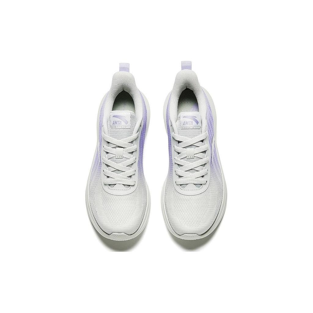 Anta Slip Resistant Abrasion Resistant Slip Resistant Abrasion Resistant Low top Running Shoes Women's White Purple 922335503-5