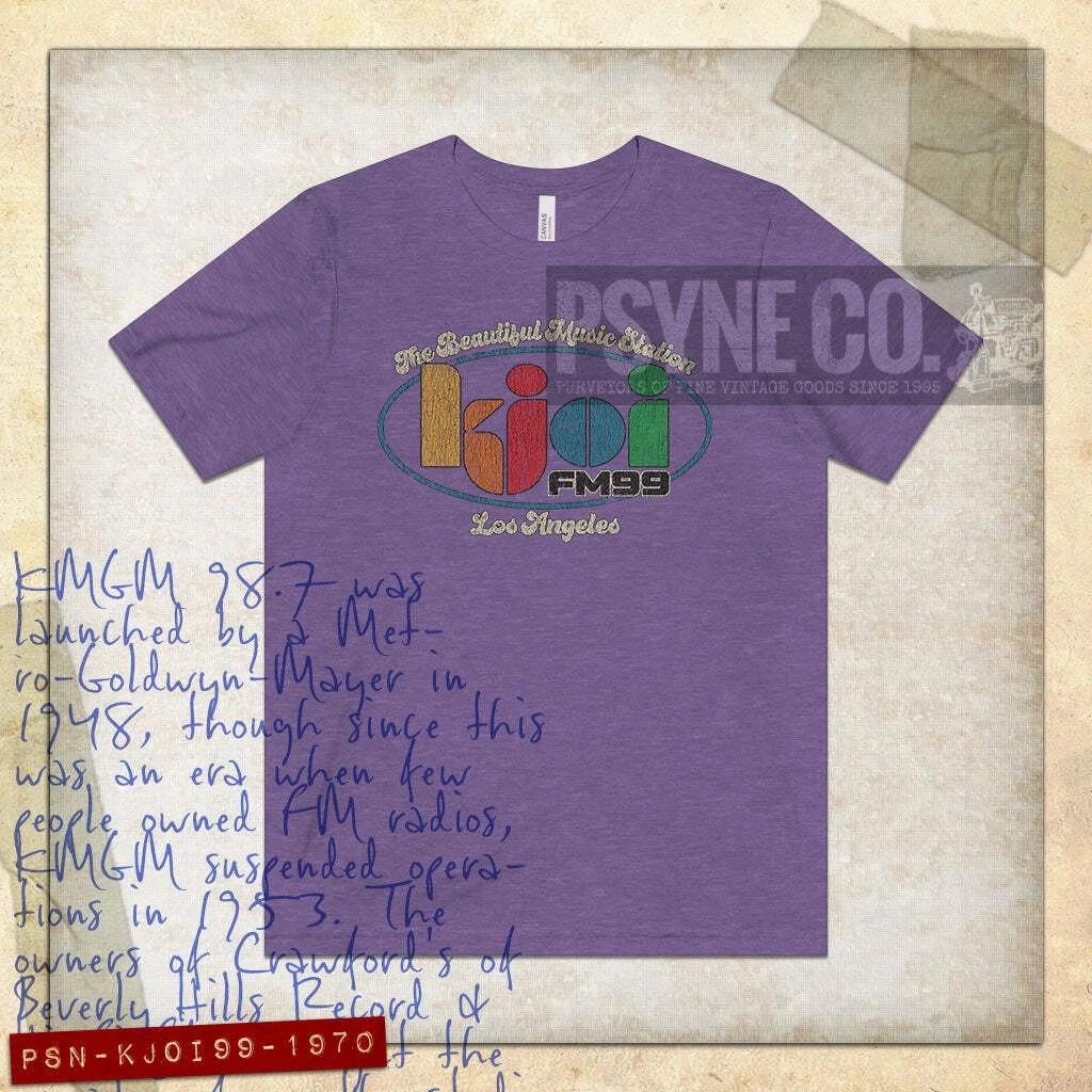 KJOI FM 99 Los Angeles 1990 Vintage Men s T shirt S