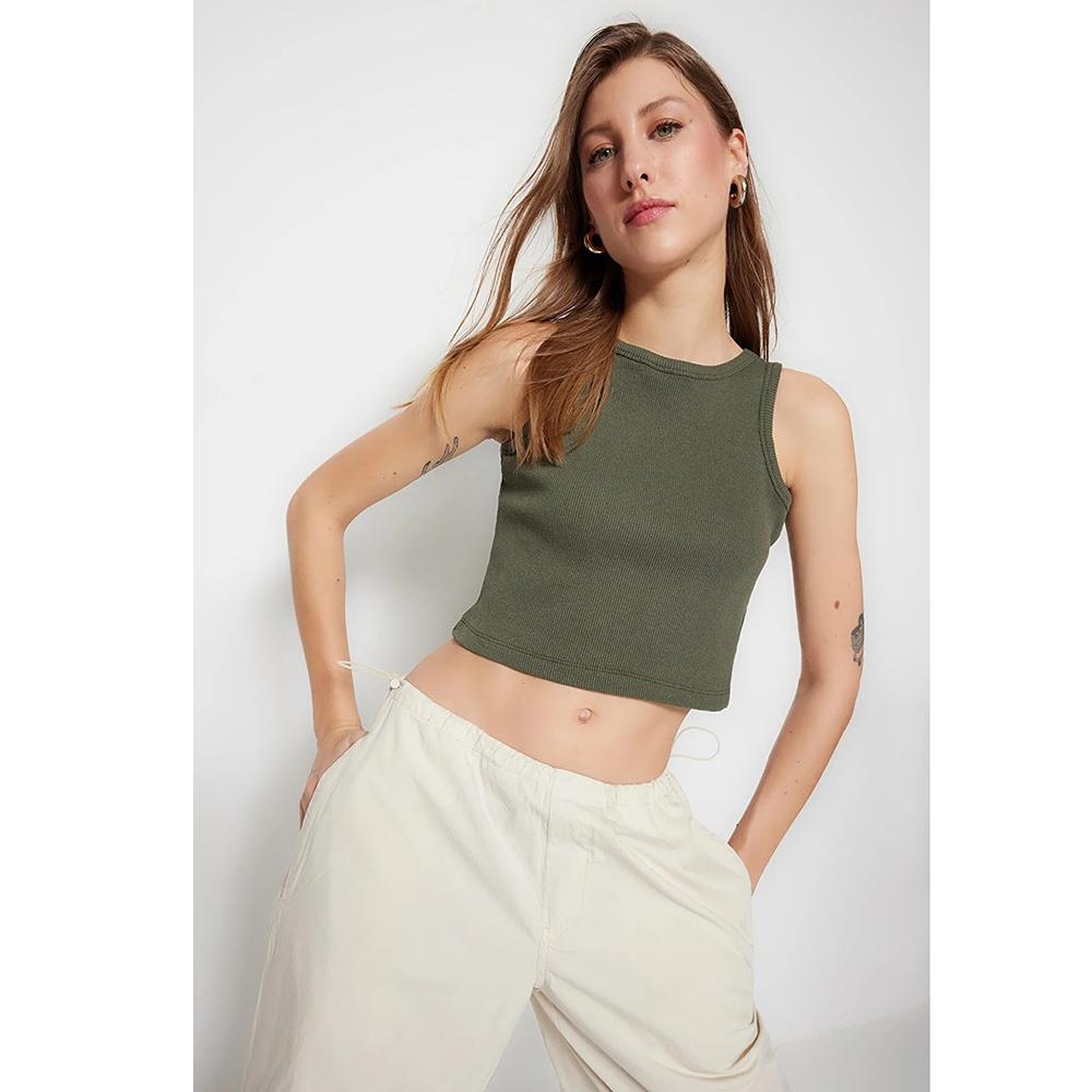 Summer Crop Tops for Women 2023 Trendy Body for Women 2 Pack