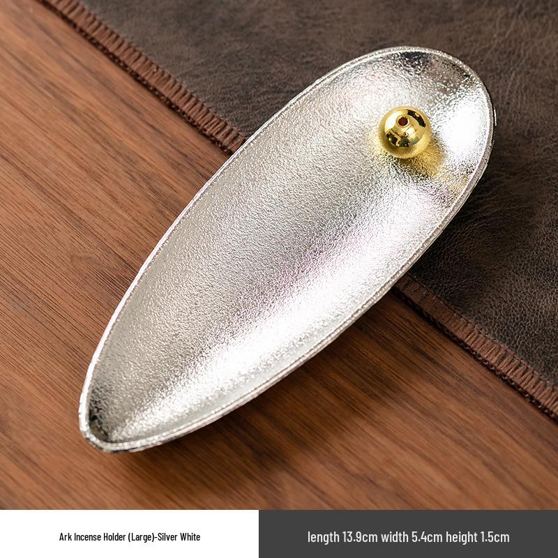 Antique Double-Layer Lotus Incense Holder for Tea Ceremony and Buddha Incense, Multi-Porous Sandalwood Line Burner.