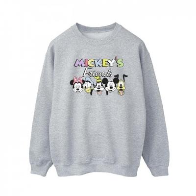 Mens Mickey Mouse And Friends Faces Sweatshirt