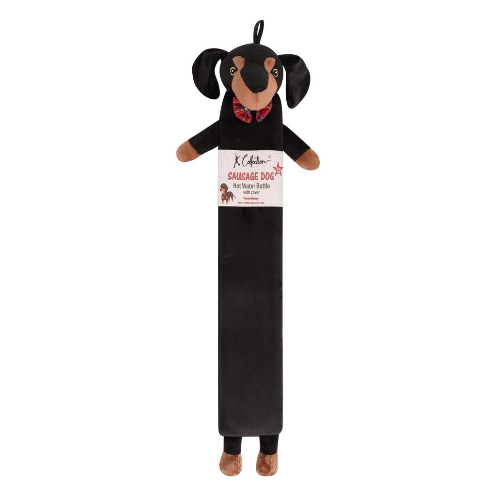 K Collection Sausage Dog Extra Long 2L Hot Water Bottle And Cover