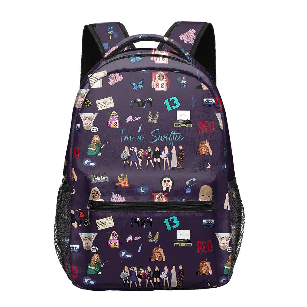 Taylor Swift Grund- und Sekundarschulrucksack, Kinderrucksack, Vollständig bedruckter Rucksack