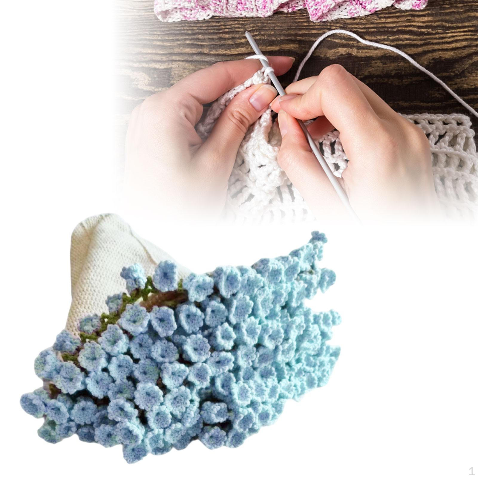 

Букет Одеяло Вязание крючком Набор Craft Knitting Starter DIY для Подарка Blue