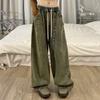 Vår Dam Lös Jeans Unisex Denim Jeans Vintage Vida Ben Denim Jeans med Elastisk Midja Djup Gren Fickor Dam Streetwear för Hip