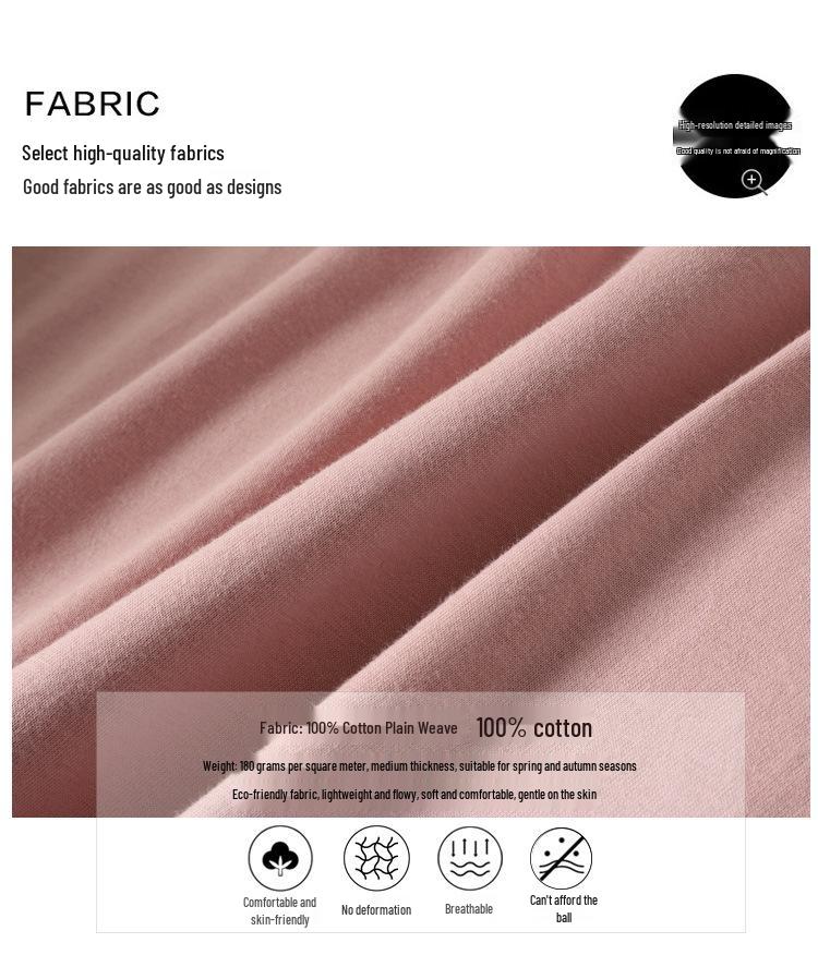 2022 Women's Spring Loose Round Neck Embroidered Crown Long Sleeve T-shirt