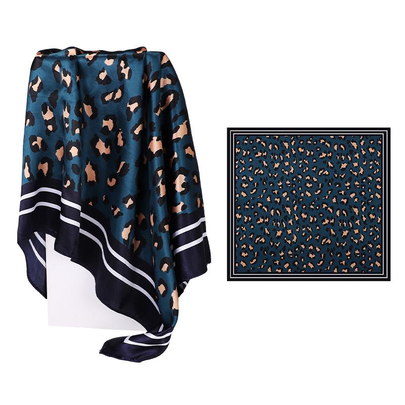 

Высококачественные роскошные шелковые шарфы, повязка на голову, шарфы, шейный шарф для женщин, шелковый шарф с цепочкой, женская декоративная шаль 90*90cm